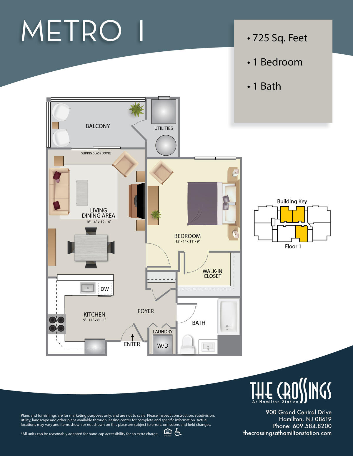 The Crossings at Hamilton Station Apartment Floor Plan Metro I