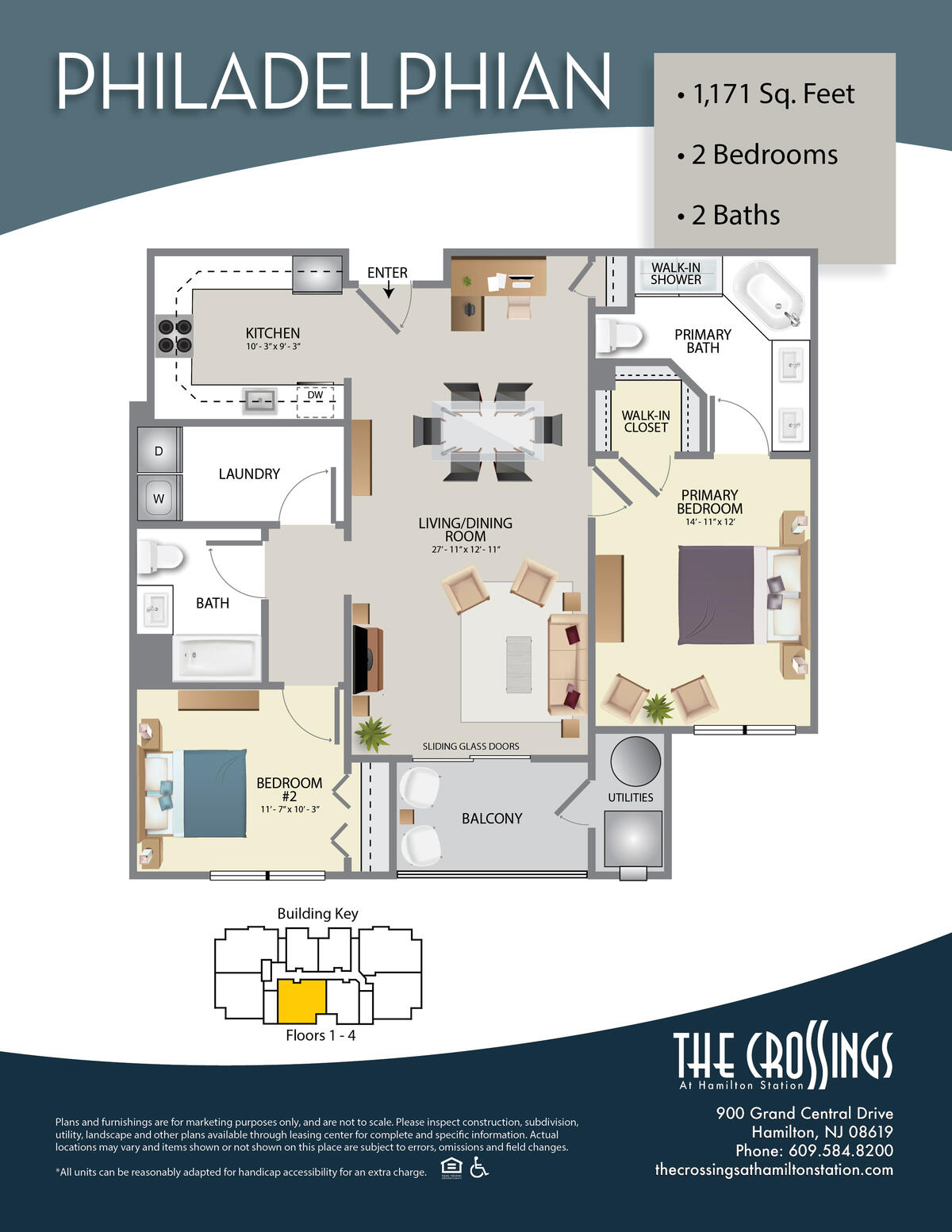 The Crossings at Hamilton Station Apartment Floor Plan  Philadelphian