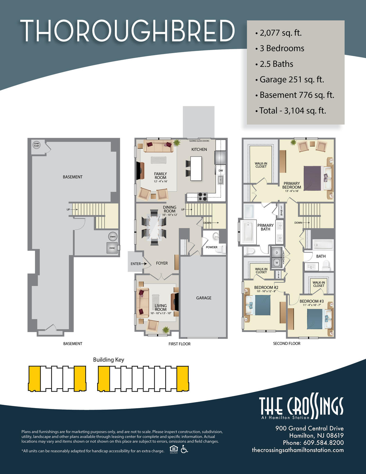 The Crossings at Hamilton Station Apartment Floor Plan Thoroughbred