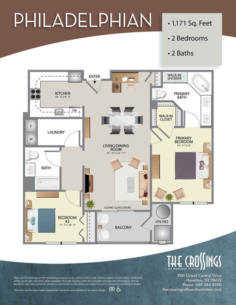 The Crossings at Hamilton Station Apartment Floor Plan The Philadelphian