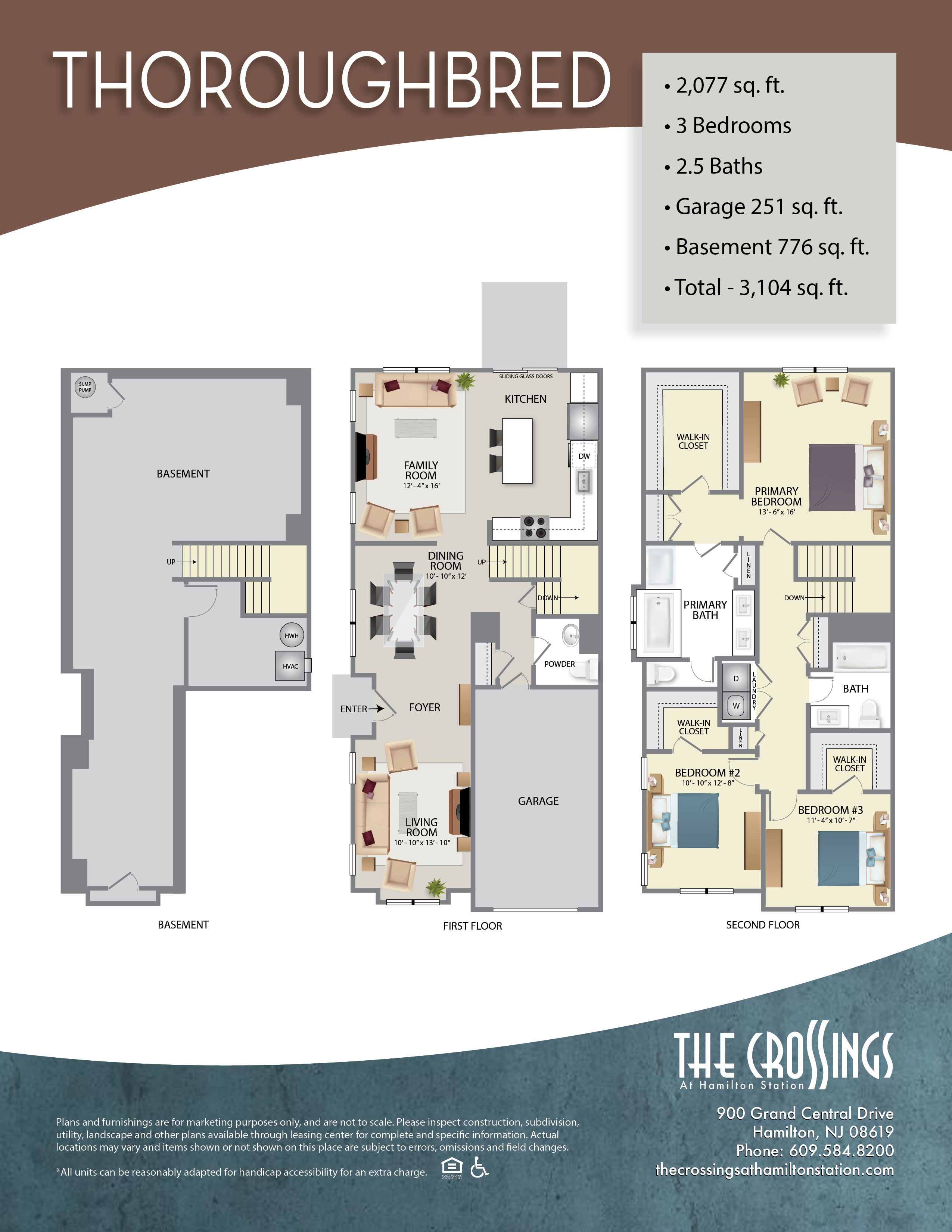 The Crossings at Hamilton Station Apartment Floor Plan Thoroughbred