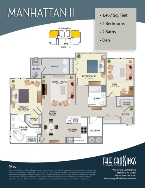 The Crossings at Hamilton Station Apartment Floor Plan Manhattan II