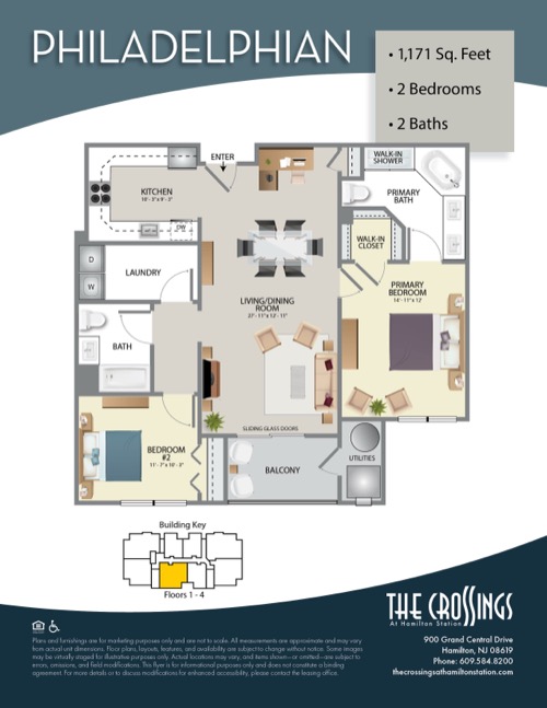 The Crossings at Hamilton Station Apartment Floor Plan Philadelphian