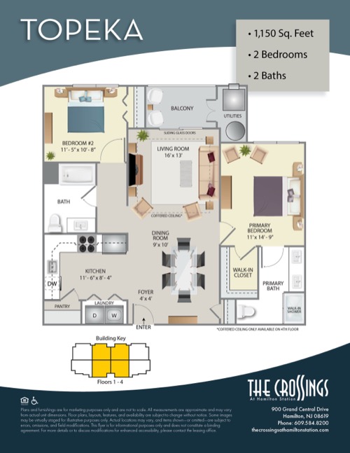 The Crossings at Hamilton Station Apartment Floor Plan Topeka